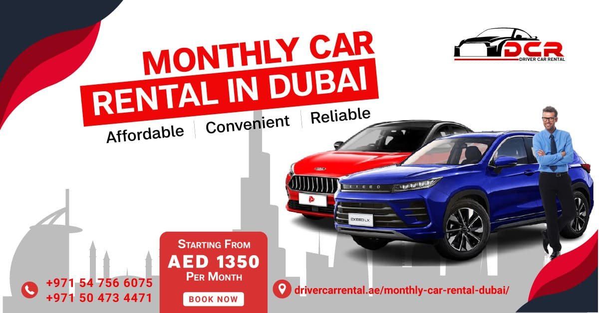 Monthly car rental in Dubai options