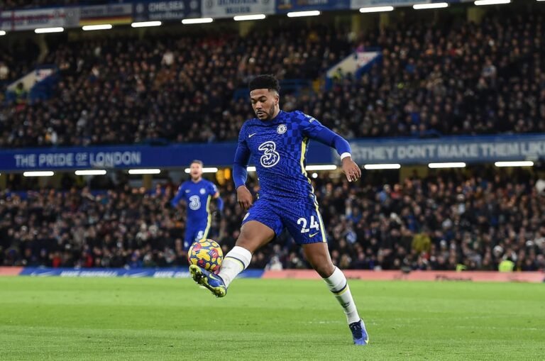 Nicolas Jackson kicking the football