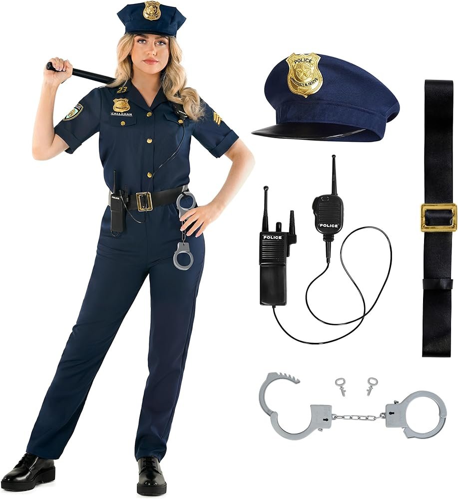 Fancy Dress Police Woman Costume