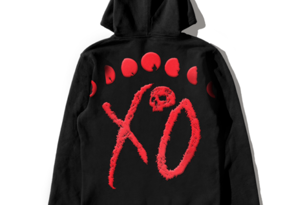 The Weeknd After Hours Signage Pullover Hood-Black