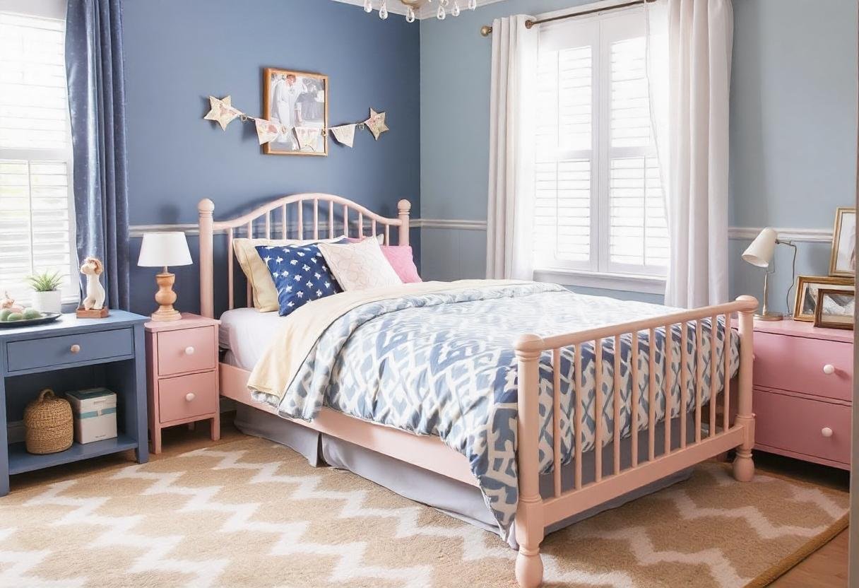 Decorating Queen Size Bed in a Kid’s Room