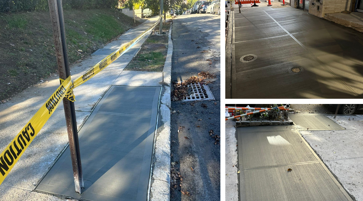 Concrete Sidewak Repair Contractors in NYC