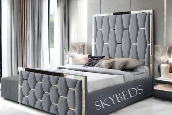 hexagold border bed frame