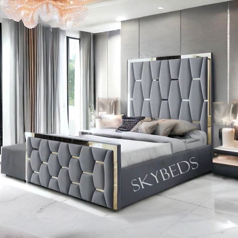 hexagold border bed frame